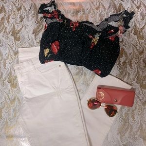 🔊Women’s floral crop top